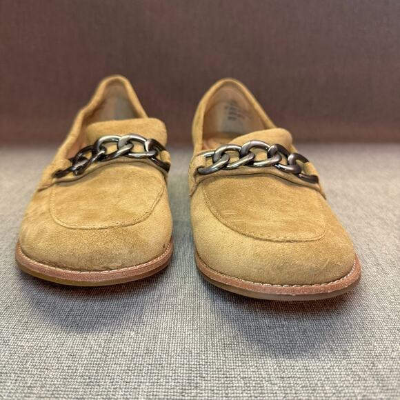 Sofft Nevara Women 9 Dress Loafers  Hazelwood Tan Suede Academia Business Chunky - Picture 2 of 9